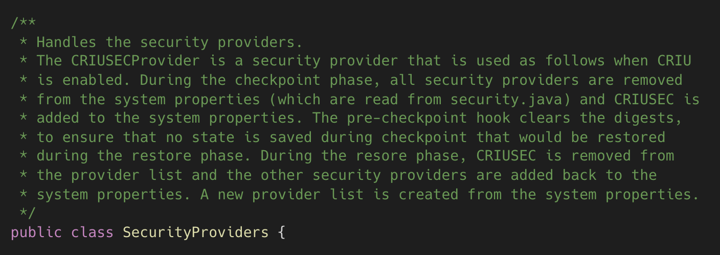 Checkpoint/Restore with ReInitializer phase